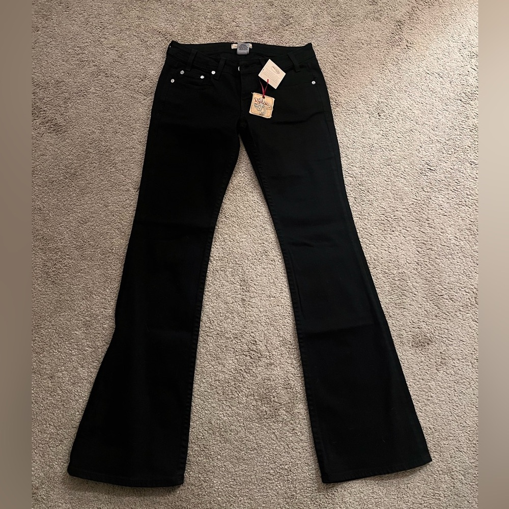 Denim of Virtue Black Flare Women's Jeans